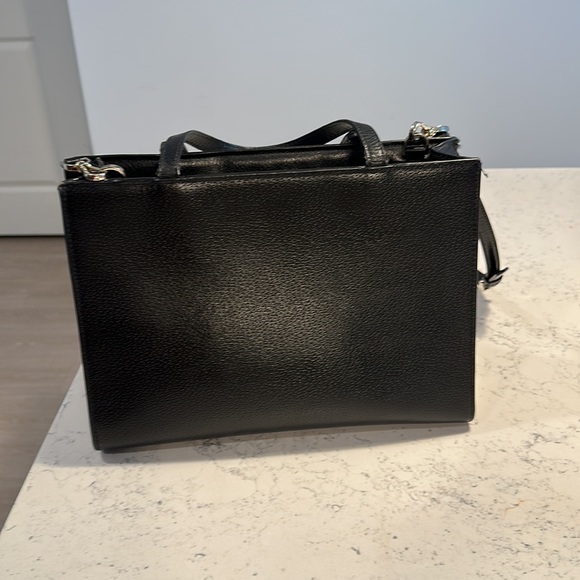 Black leather Kate Spade bag. - Picture 2 of 4